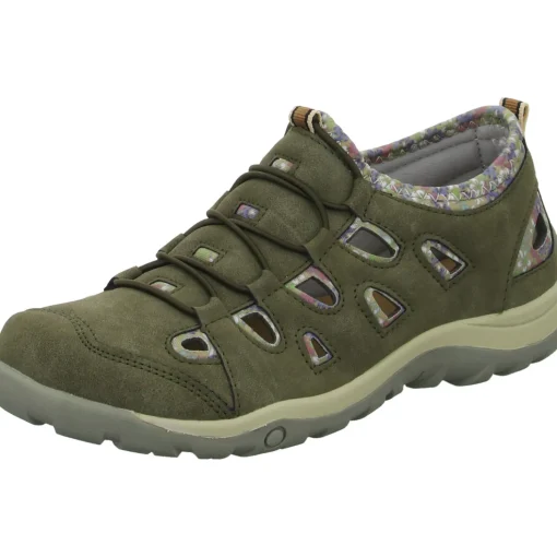 Alyssa Slipper/Kletthalbschuh luftdurchlässig (durchbrochenes/geflochtenes Obermaterial)