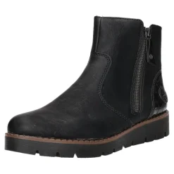 Rieker Schlupf-/Reißverschlußstiefelette Warmfutter bis 35mm Absatz (casual)
