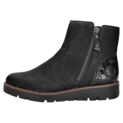 Rieker Schlupf-/Reißverschlußstiefelette Warmfutter bis 35mm Absatz (casual)