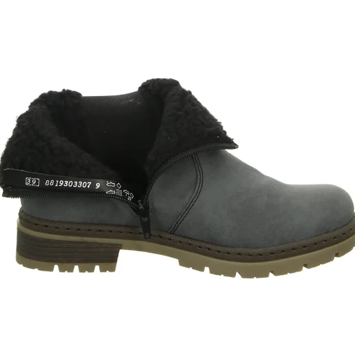 Rieker Schlupf-/Reißverschlußstiefelette Warmfutter bis 35mm Absatz (casual)