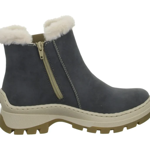 Rieker Schlupf-/Reißverschlußstiefelette Warmfutter bis 35mm Absatz (casual)