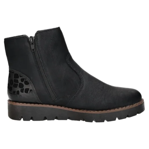 Rieker Schlupf-/Reißverschlußstiefelette Warmfutter bis 35mm Absatz (casual)