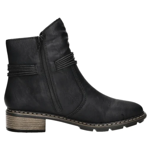 Rieker Schlupf-/Reißverschlußstiefelette Warmfutter bis 35mm Absatz (casual)