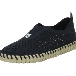 Rieker Slipper/Kletthalbschuh luftdurchlässig (durchbrochenes/geflochtenes Obermaterial)