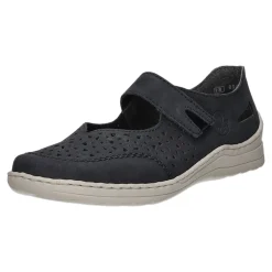 Rieker Slipper/Kletthalbschuh luftdurchlässig (durchbrochenes/geflochtenes Obermaterial)