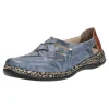 Rieker Slipper/Kletthalbschuh luftdurchlässig (durchbrochenes/geflochtenes Obermaterial)