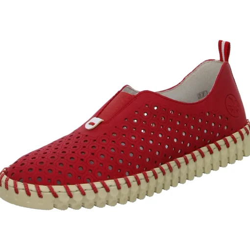 Rieker Slipper/Kletthalbschuh luftdurchlässig (durchbrochenes/geflochtenes Obermaterial)