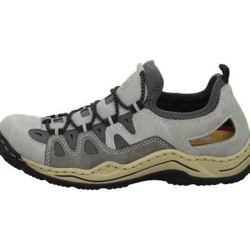 Rieker Slipper/Kletthalbschuh luftdurchlässig (durchbrochenes/geflochtenes Obermaterial)