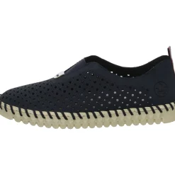 Rieker Slipper/Kletthalbschuh luftdurchlässig (durchbrochenes/geflochtenes Obermaterial)