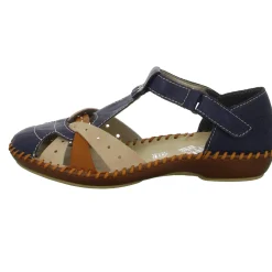 Rieker Slipper/Kletthalbschuh luftdurchlässig (durchbrochenes/geflochtenes Obermaterial)