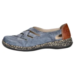 Rieker Slipper/Kletthalbschuh luftdurchlässig (durchbrochenes/geflochtenes Obermaterial)