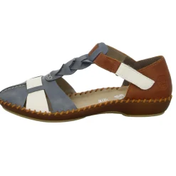 Rieker Slipper/Kletthalbschuh luftdurchlässig (durchbrochenes/geflochtenes Obermaterial)