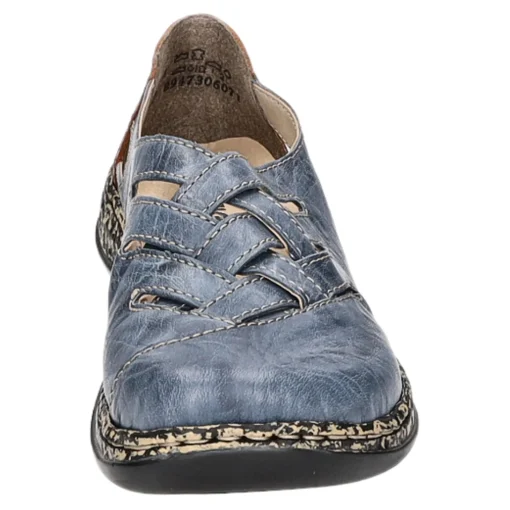 Rieker Slipper/Kletthalbschuh luftdurchlässig (durchbrochenes/geflochtenes Obermaterial)