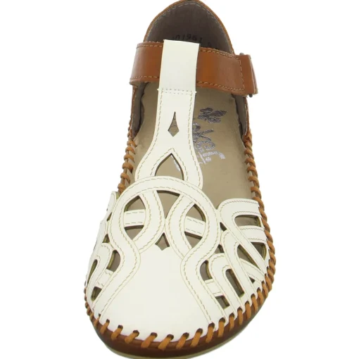Rieker Slipper/Kletthalbschuh luftdurchlässig (durchbrochenes/geflochtenes Obermaterial)