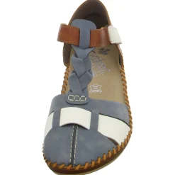 Rieker Slipper/Kletthalbschuh luftdurchlässig (durchbrochenes/geflochtenes Obermaterial)