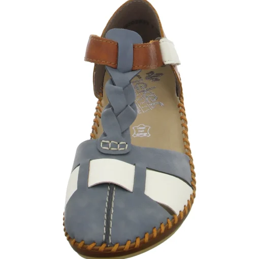 Rieker Slipper/Kletthalbschuh luftdurchlässig (durchbrochenes/geflochtenes Obermaterial)