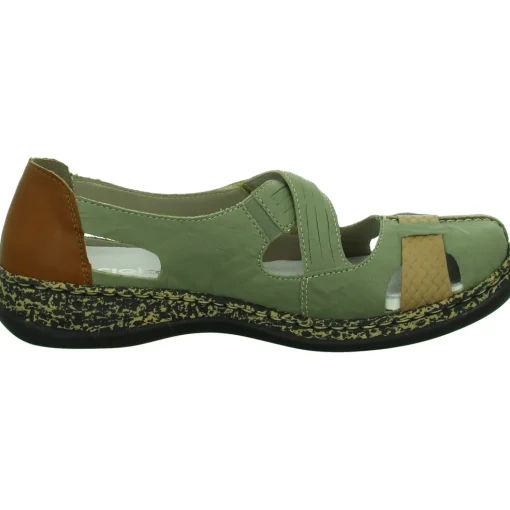 Rieker Slipper/Kletthalbschuh luftdurchlässig (durchbrochenes/geflochtenes Obermaterial)