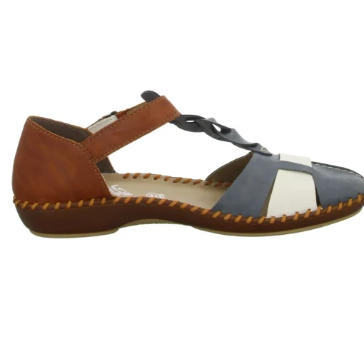 Rieker Slipper/Kletthalbschuh luftdurchlässig (durchbrochenes/geflochtenes Obermaterial)
