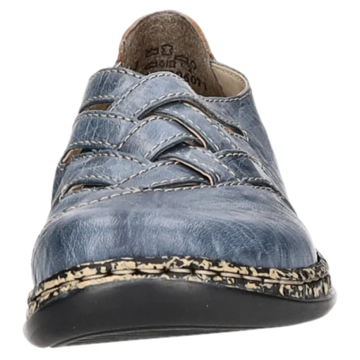 Rieker Slipper/Kletthalbschuh luftdurchlässig (durchbrochenes/geflochtenes Obermaterial)