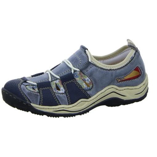 Rieker Slipper/Kletthalbschuh luftdurchlässig (durchbrochenes/geflochtenes Obermaterial)