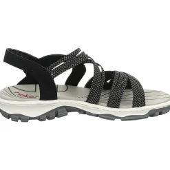 Rieker Sportliche Sandalette bis 30mm Sohlenhöhe
