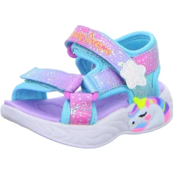 Skechers Minilette S Lights-Unicorn Dreams Sandal-MAJESTIC BLISS