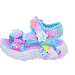 Skechers Minilette S Lights-Unicorn Dreams Sandal-MAJESTIC BLISS