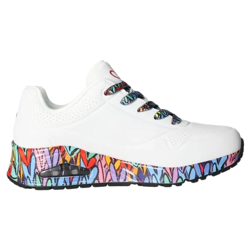 Skechers Schnürhalbschuh Sneaker (sportlich) UNO-RAVAGED LOVE