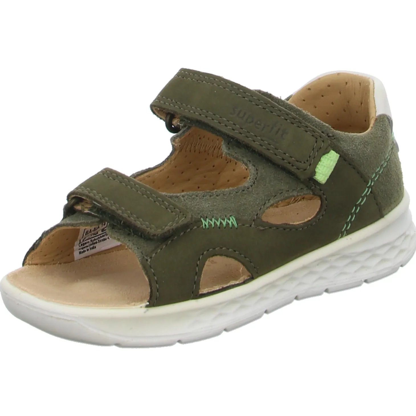 Pepino Minilette - Sandali Bambina In Vera Pelle Rosa, Comodi E Morbidi Con Chiusura In Velcro, Made In Europe - Taglia 43